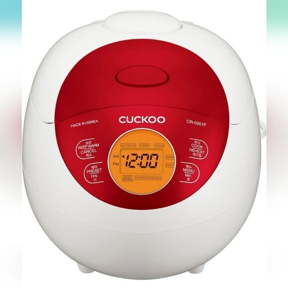 NEW CUCKOO 3-Cup ELECTRIC HEATING SMART RICE COOKER NON-STICK INNER POT REHEAT - Picture 1 of 15